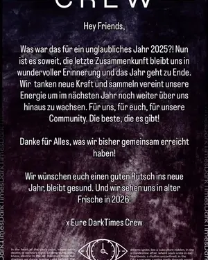 Hey Friends, Was war das für ein unglaubliches Jahr 2025?! Nun ist es soweit, die letzte Zusammenkunft bleibt…